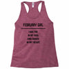 February Girl Racerback Tank