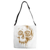 skull water color Adjustable Strap Totes