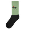 t rex skeleton santa claus Socks