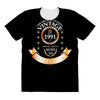 the birth of legend vintage est. 1991 premium quality aged to perfecti All Over Women's T-shirt