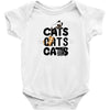 cats cats cats Baby Bodysuit