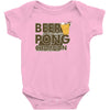 beer pong Baby Bodysuit