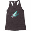 ask me about dinosaurs Racerback Tank