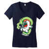 salmon likes wasabi Women's V-Neck T-Shirt