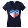usa flag Women's V-Neck T-Shirt