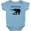 elephants never forget and they never forgive t shirt funny mens tee n Baby Onesie