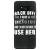 back off i have a crazy gigi and i'm not afraid to user her Samsung Galaxy S8