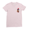 realistic human heart Ladies Fitted T-Shirt