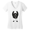 Black Bear Metal Women's V-Neck T-Shirt