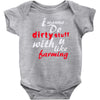dirty stuff cool Baby Bodysuit