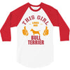 This Girl Loves Her Bull Terrier 3/4 Sleeve Shirt