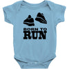 born to run Baby Bodysuit