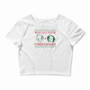golden christmas Crop Top