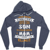 Super Cool Son Of A Freaking Awesome Mom Zipper Hoodie