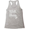 well hung Racerback Tank