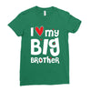I Love My Big Brother Ladies Fitted T-Shirt