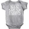 S.O.S. Save Our Students Baby Onesie