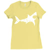 shark 'bite me' Ladies Fitted T-Shirt