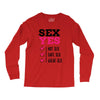 SEX YES HOT SEX SAFE SEX GREAT SEX Long Sleeve Shirts