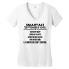 Smartass September Girl Women's V-Neck T-Shirt