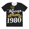 kings are born in 1980 All Over Women's T-shirt