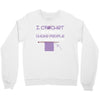 i crochet so i don't choke people save a life, send yarn Crewneck Sweatshirt