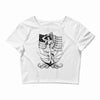 navy  girl Crop Top
