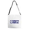 eat,sleep,game Adjustable Strap Totes