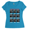 expressions of captain holt Women's Triblend Scoop T-shirt