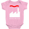 factory records   retro record label   mens music Baby Bodysuit