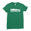 brooklyn city skyline silhouette Ladies Fitted T-Shirt