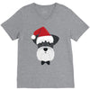 schnauzer dog V-Neck Tee