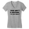 tee top joke costume rude slogan Women's V-Neck T-Shirt