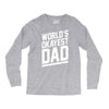 world's okayest dad funny Long Sleeve Shirts