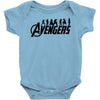 Avengers Silhouette Baby Bodysuit