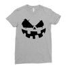 pumpkin face Ladies Fitted T-Shirt