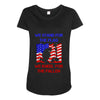 we stand for the flag Maternity Scoop Neck T-shirt