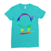 colorful music man Ladies Fitted T-Shirt