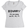 binary Women's Triblend Scoop T-shirt