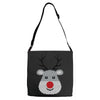 christmas reindeer rudolph Adjustable Strap Totes