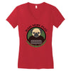 bah hum pug Women's V-Neck T-Shirt
