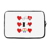 ls lesbian full heart Laptop sleeve