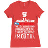Donald trump The D Is Missing Ladies Fitted T-Shirt
