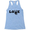 love peace Racerback Tank