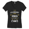 legendary riders are born in 1990 Women's V-Neck T-Shirt