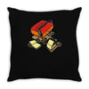 record eater Throw Pillow