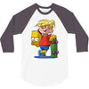 bart simpson 3/4 Sleeve Shirt