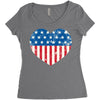 usa flag 2 Women's Triblend Scoop T-shirt