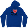 i love meat Unisex Hoodie