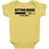 getting drunk please wait Baby Onesie